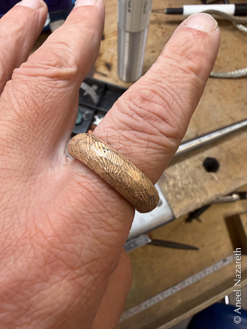The ring on my finger